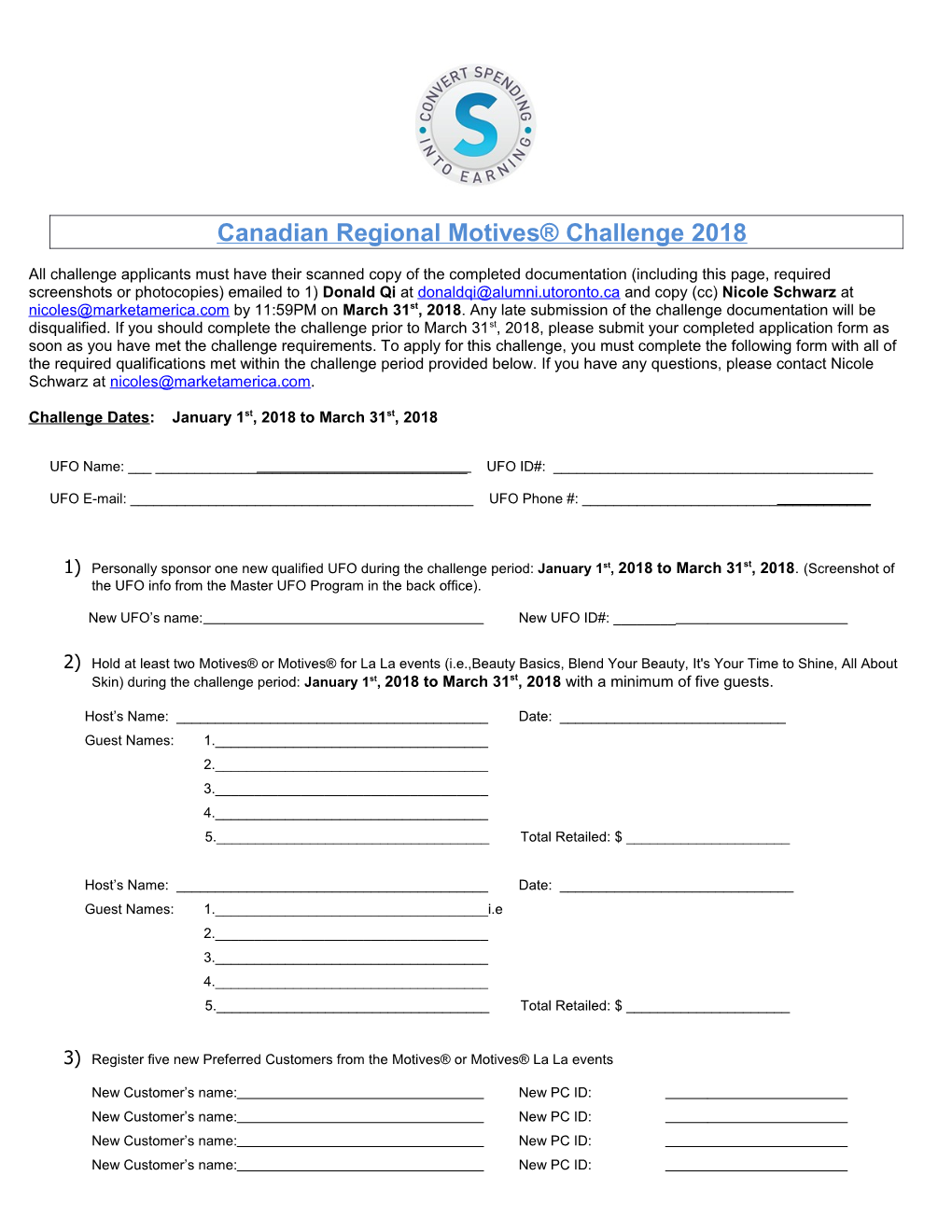 Canadian Regional Motives Challenge 2018