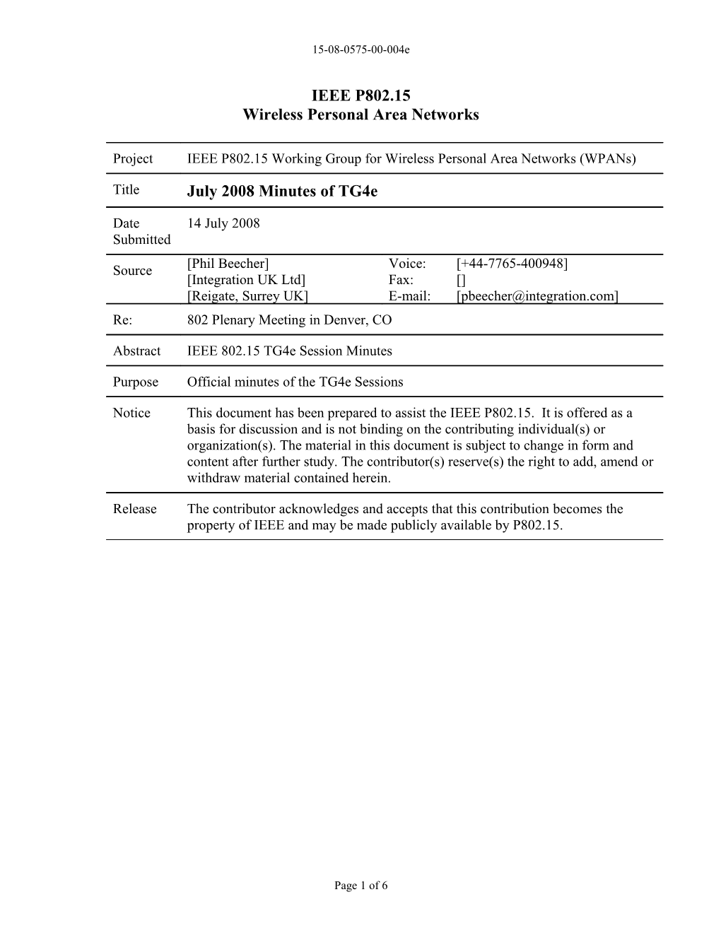 Wireless Personal Area Networks s9