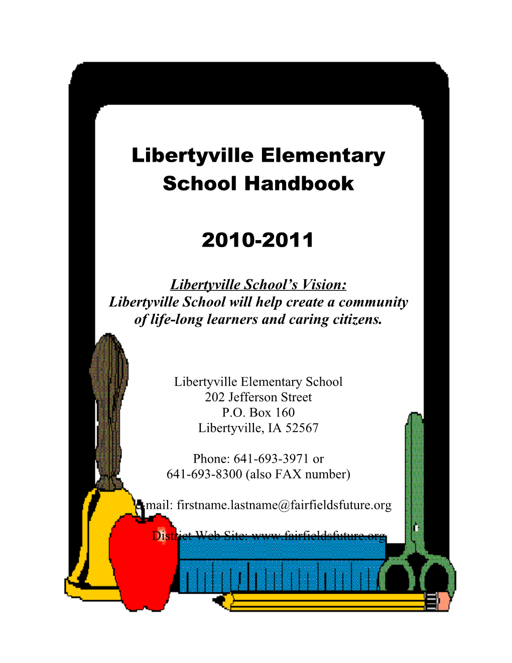 Libertyville School Handbook Table of Content