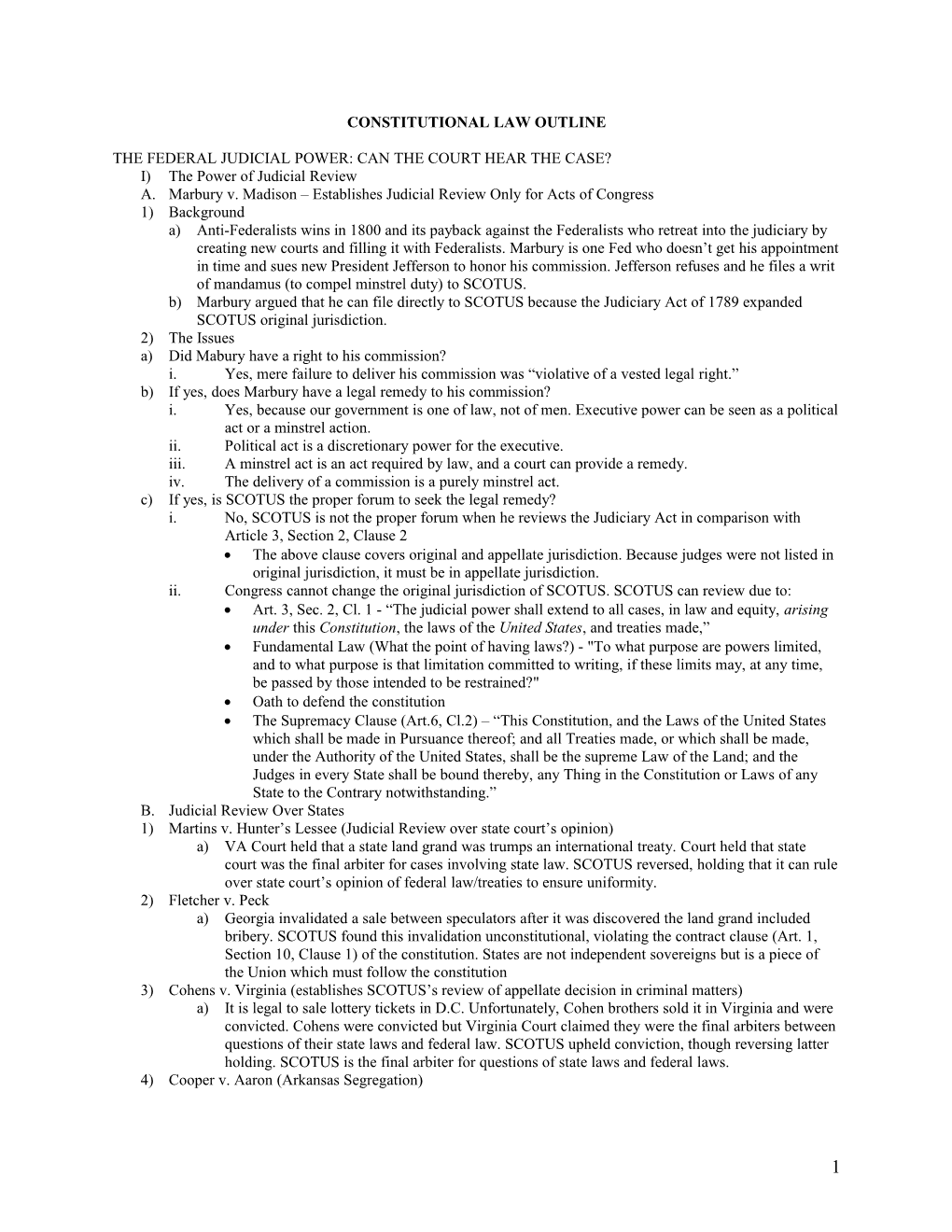 Constitutional Law Outline s1