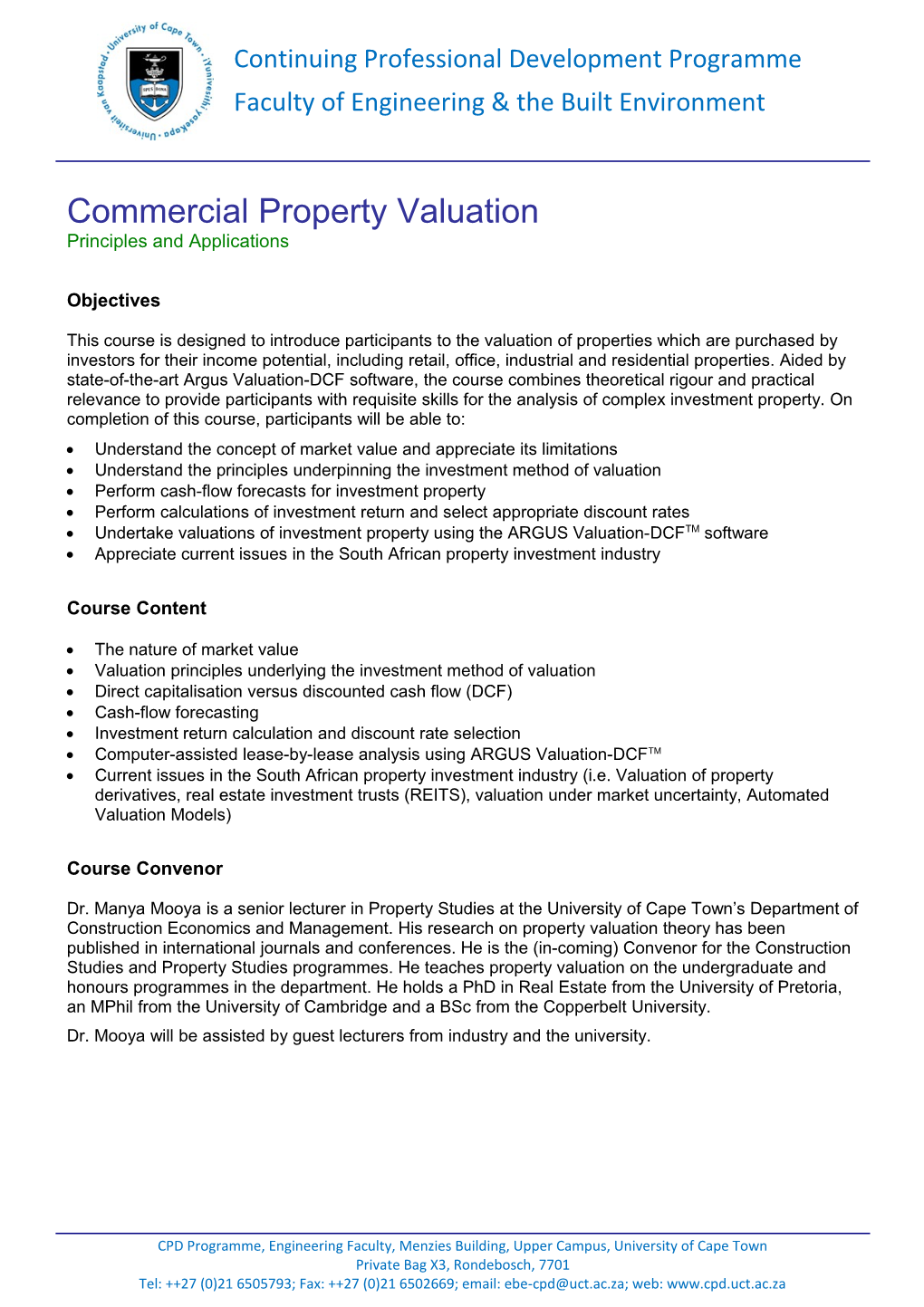 Commercial Property Valuation