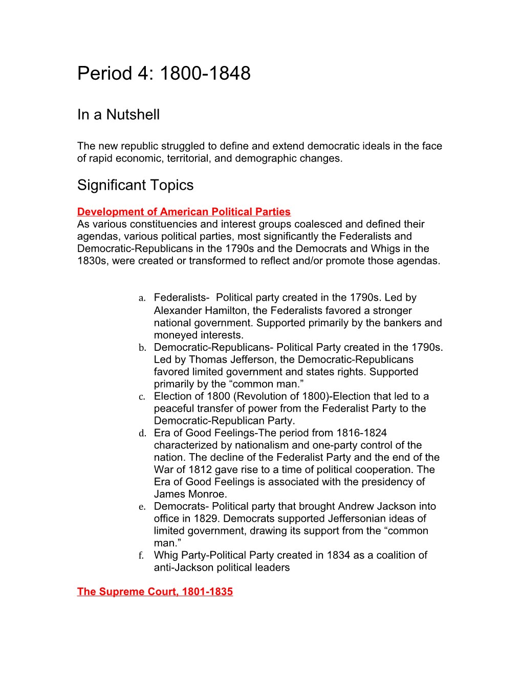 Development of American Political Parties