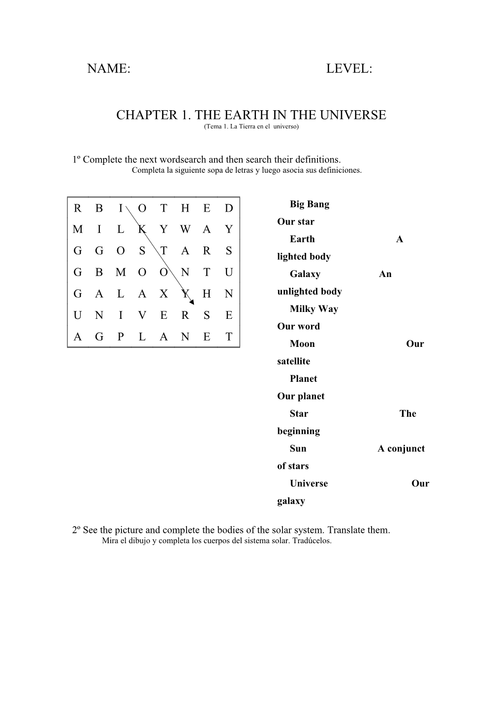 Chapter 1. the Earth in the Universe