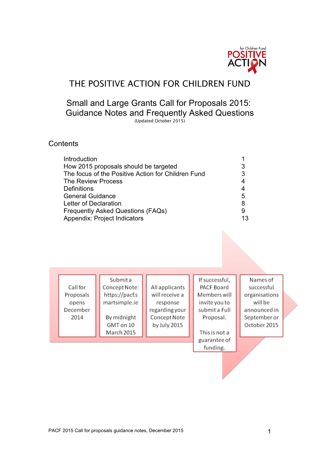 The Positive Action for Children Fund