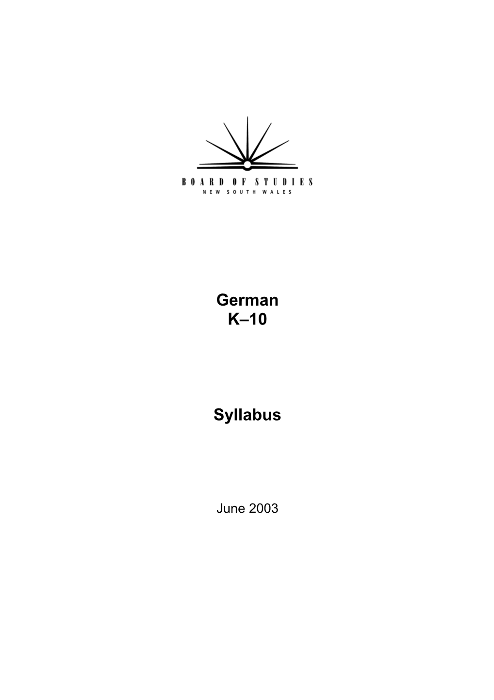 German Syllabus Ver 14