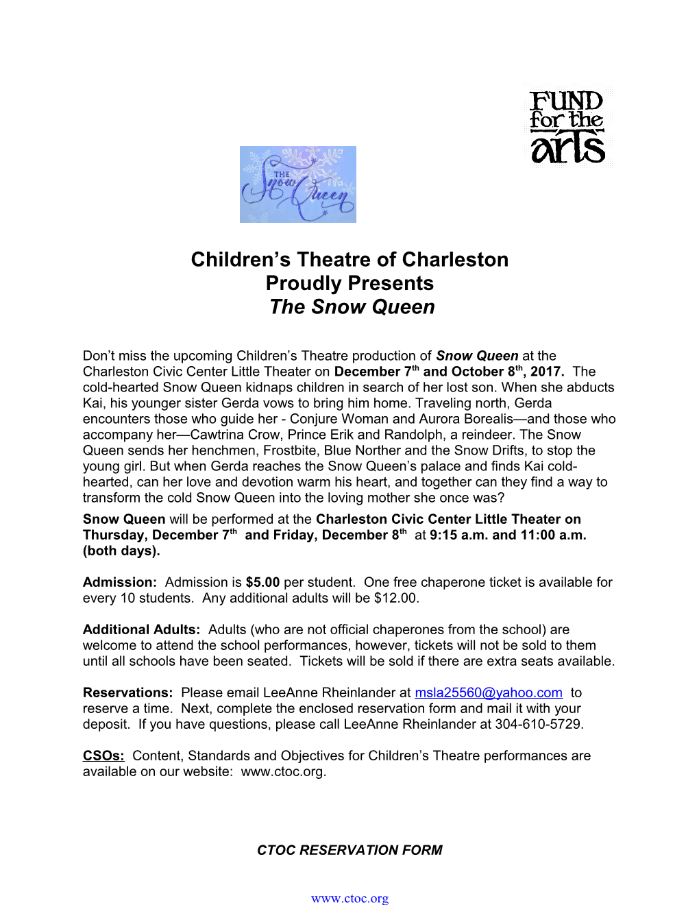 Children S Theatre of Charleston