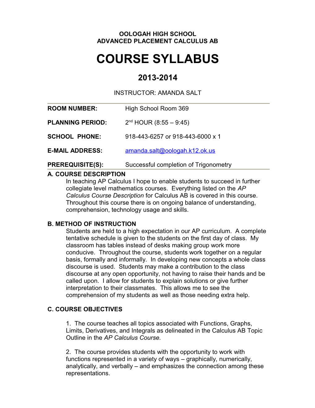 This Syllabus Is Offered As a Guideline Only