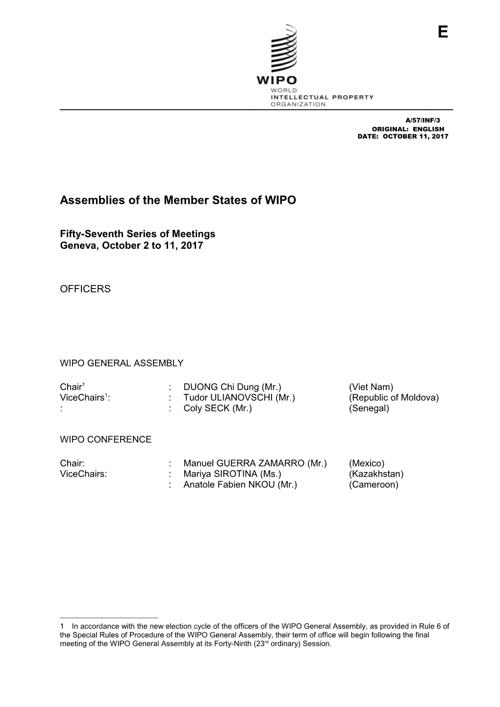 Assemblies of the Member States of WIPO s8