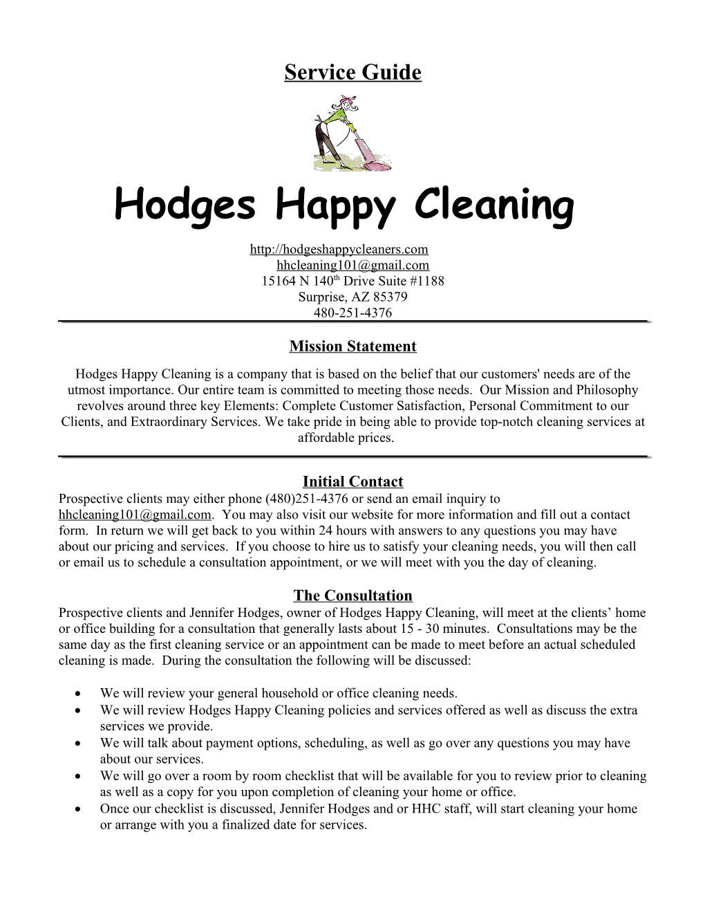 Hodges Happy Cleaning