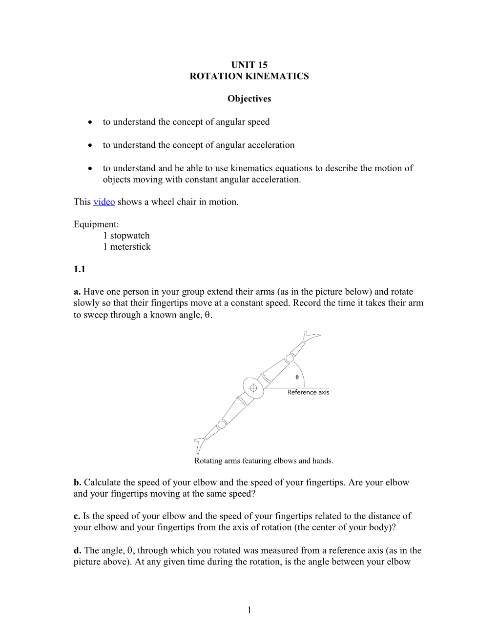 Rotation Kinematics