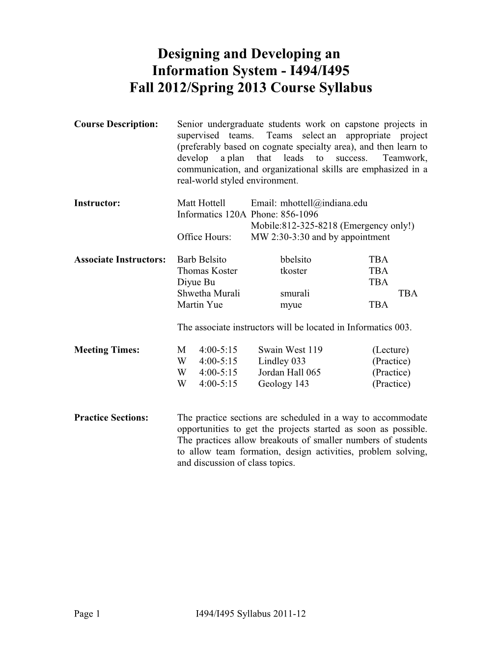 Topics in Informatics - I400 / I590