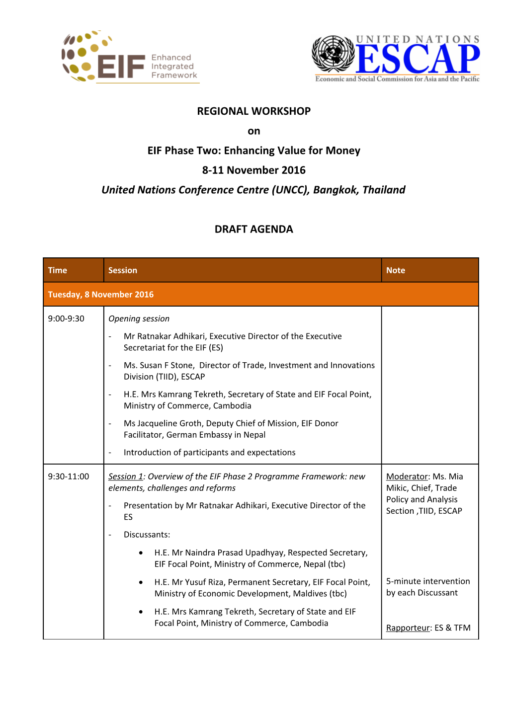 EIF Phase Two: Enhancing Value for Money