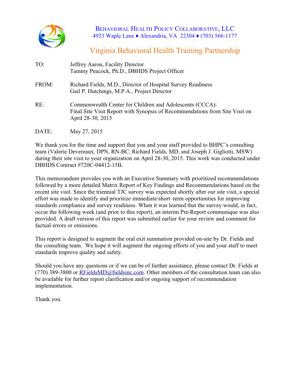 Virginia Behavioral Health Training Partnership