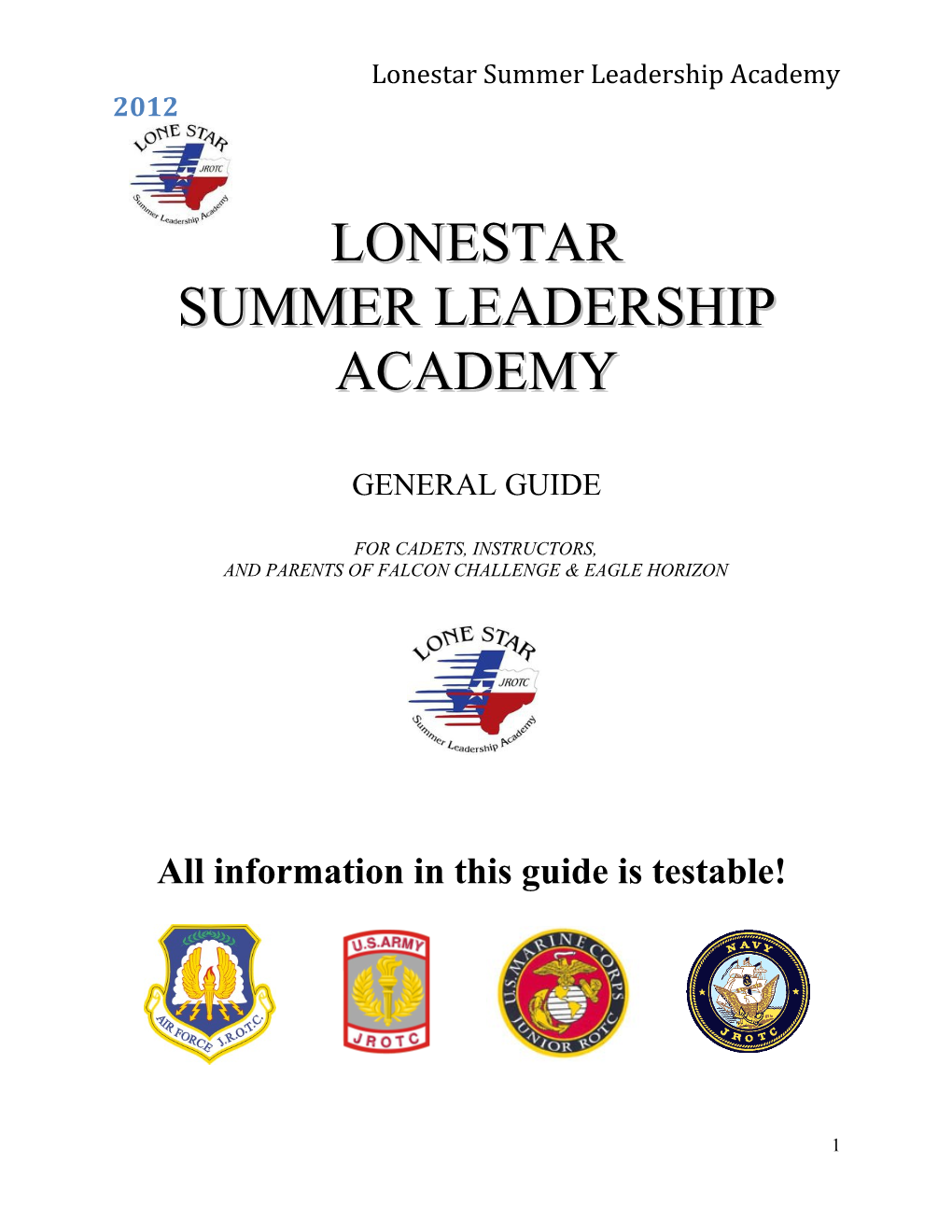 Lonestar Summer Leadership Academy