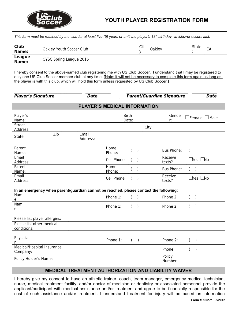 R002-Y - Youth Player Registration Form s1