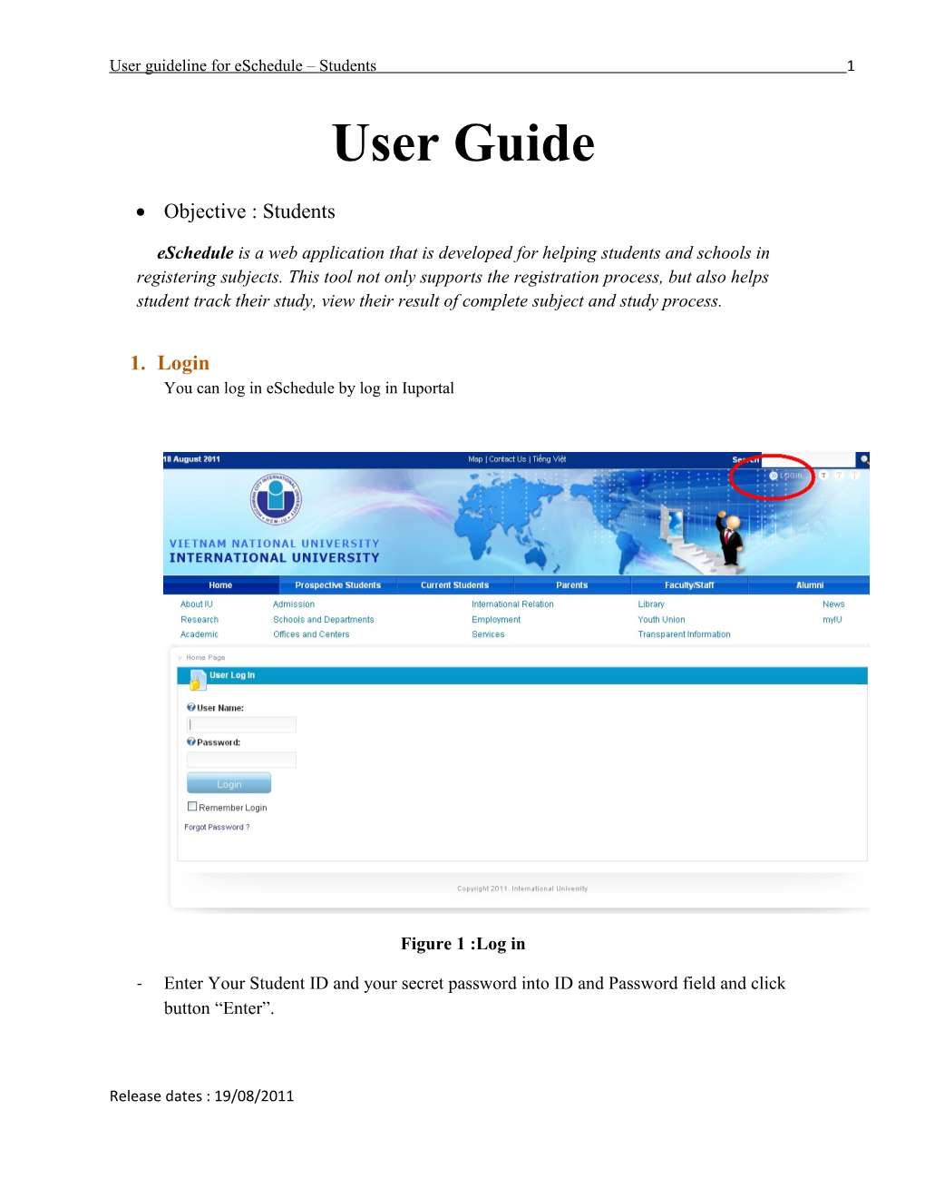 User Guideline for Eschedule Students 11