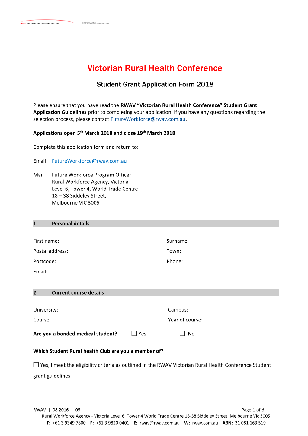 Victorian Rural Health Conference