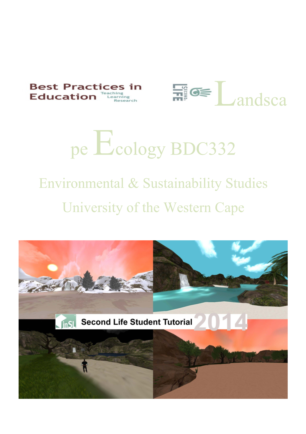 Landscape Ecology BDC332