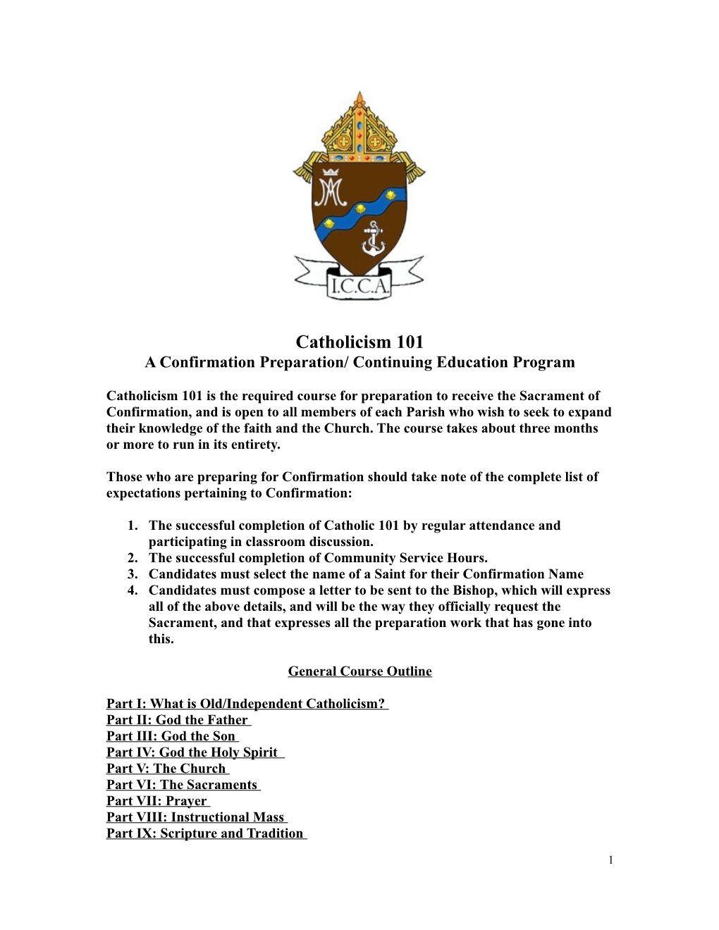 A Confirmation Preparation/ Continuing Education Program