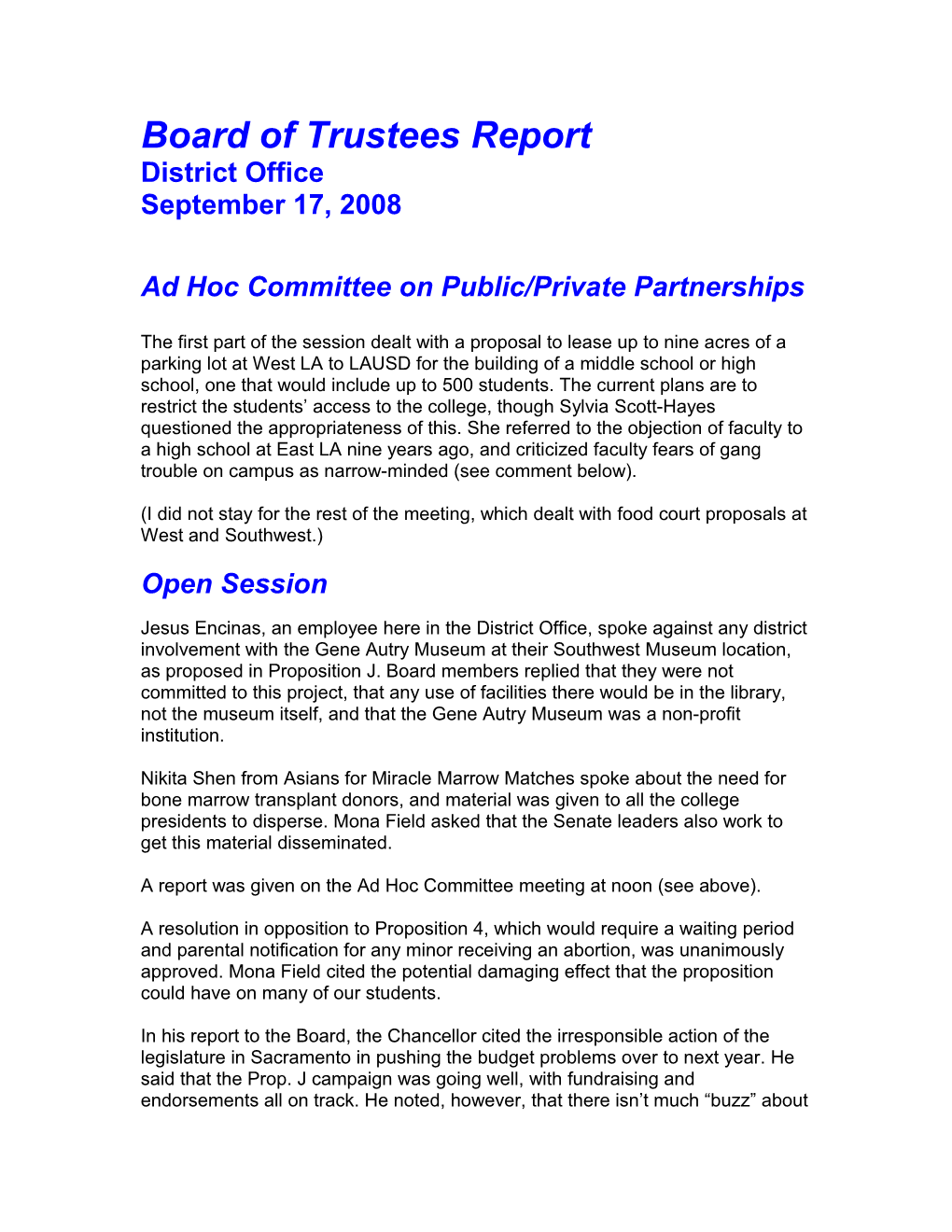 Board of Trustees Report s6