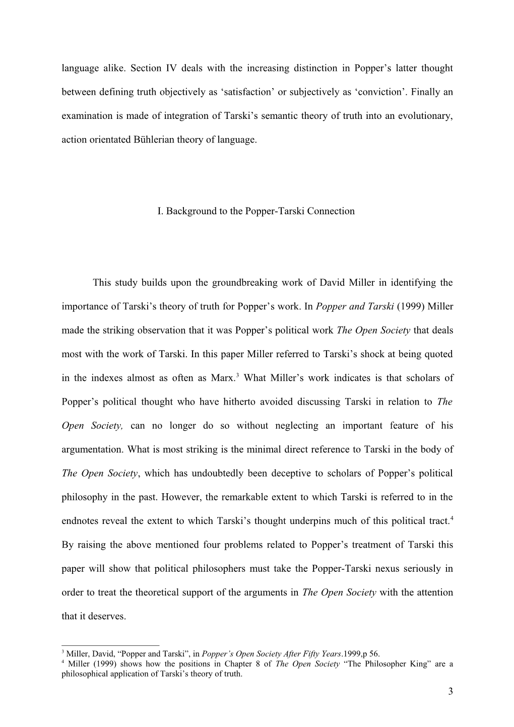 Karl Popper, Alfred Tarski and Problems Concerning the Correspondence Theory of Truth