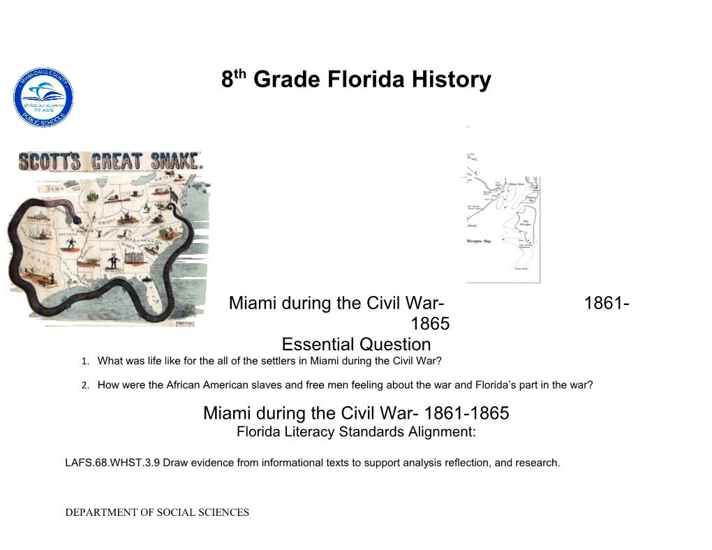 8Th Grade Florida History