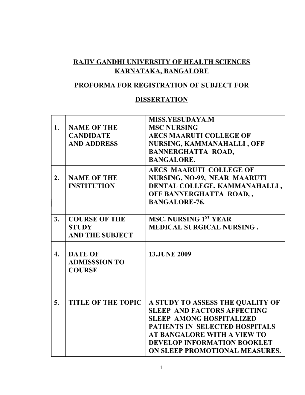 Rajiv Gandhi University of Health Sciences Karnataka, Bangalore s26