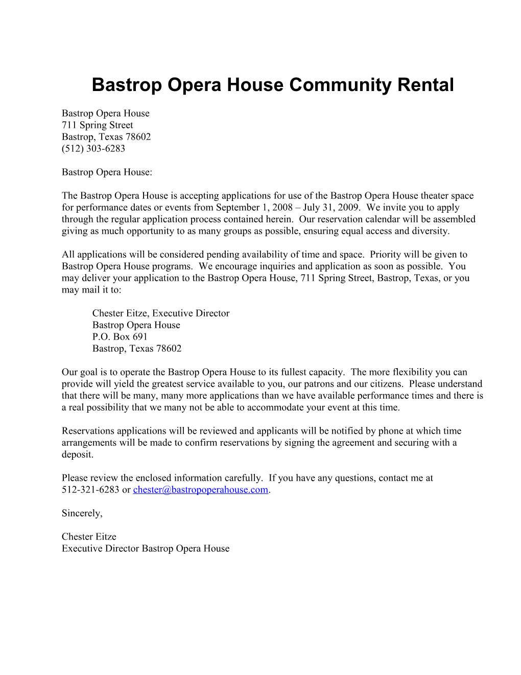 Bastrop Opera House