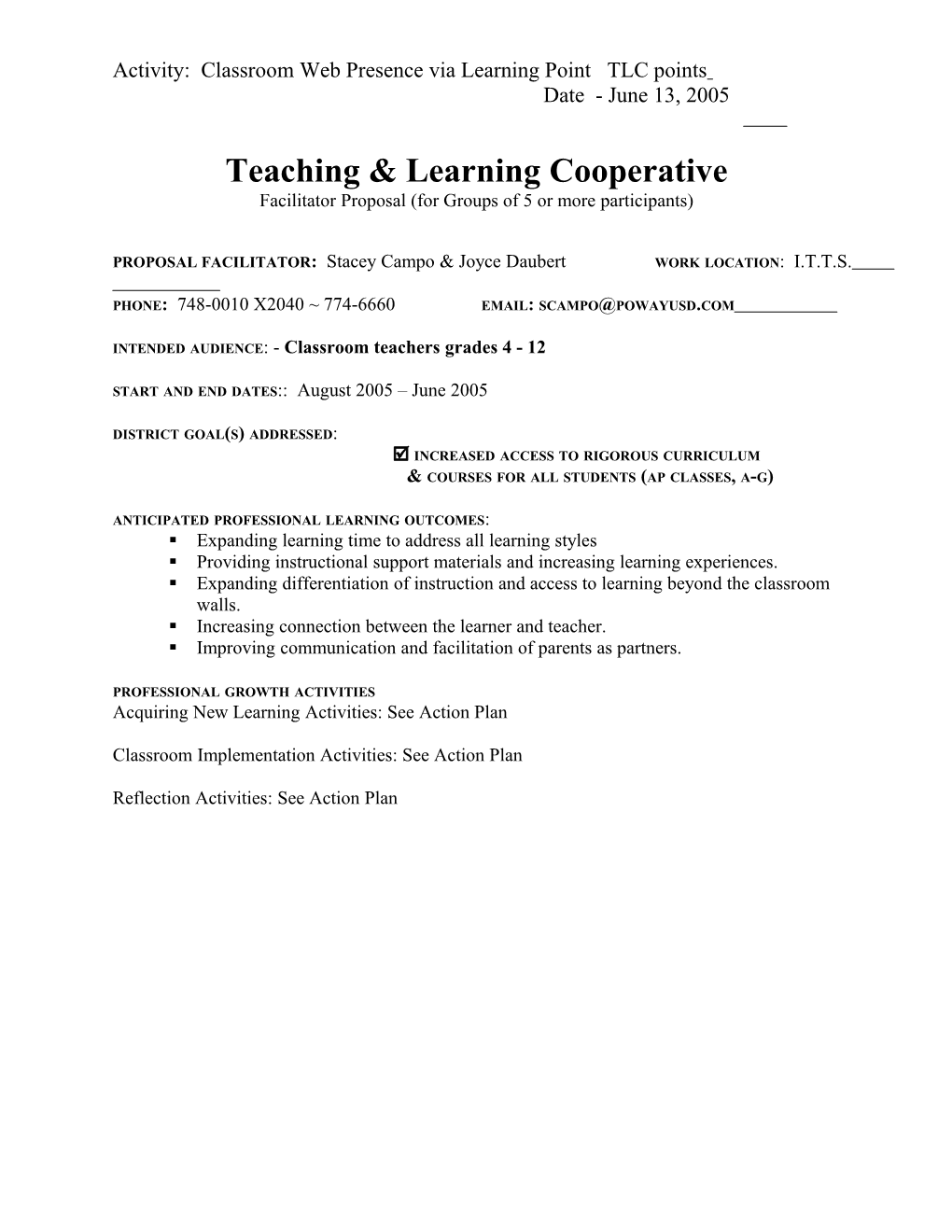 Teaching & Learning Cooperative s4