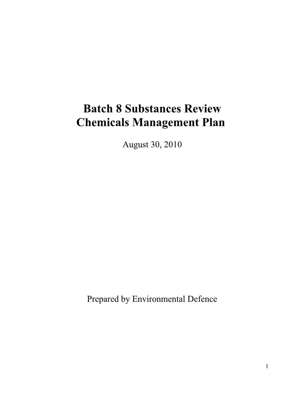 Batch 8 Substances Review