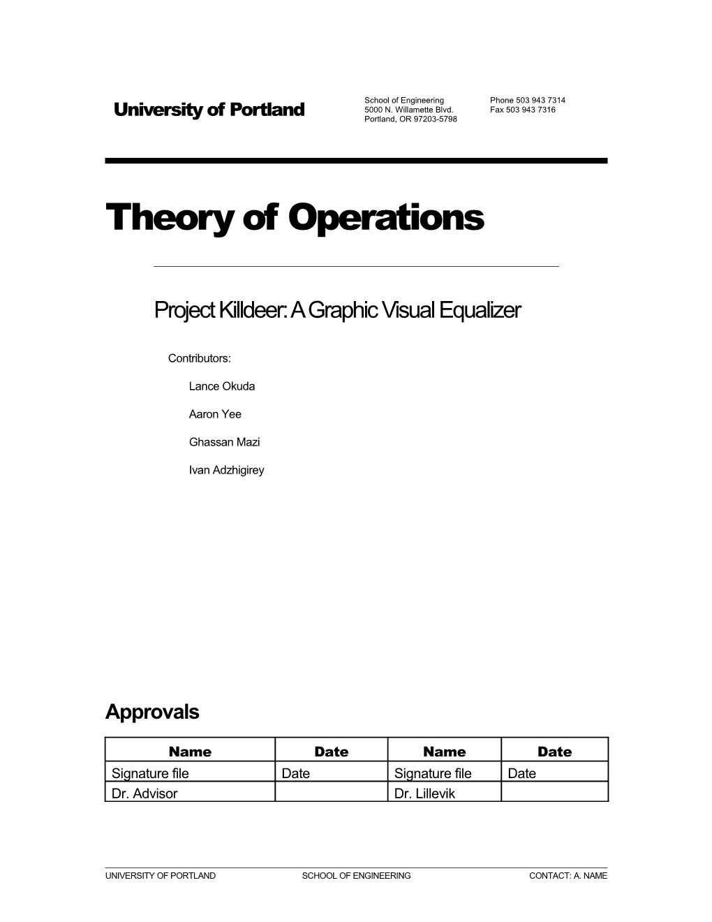 Theory of Operations s1