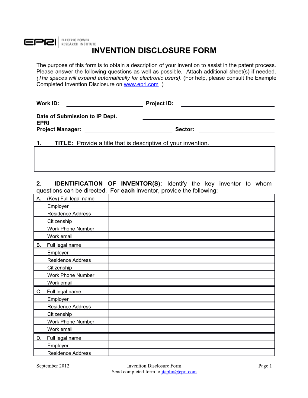 Invention Disclosure Form s3