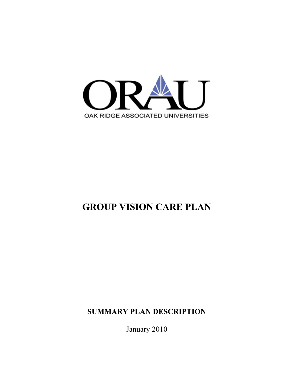 Group Vision Care Plan