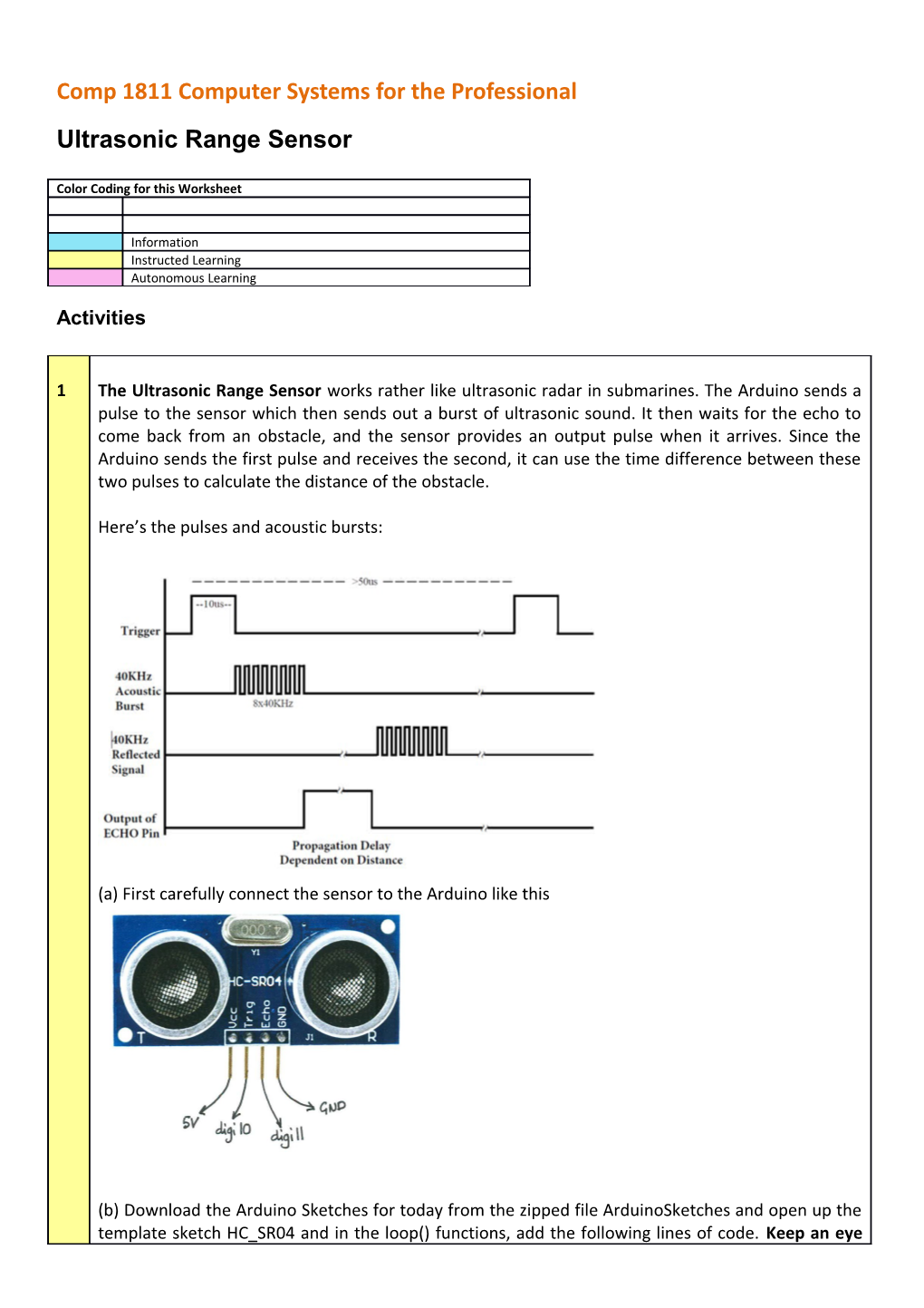 Comp 1811 Computer Systems for the Professional