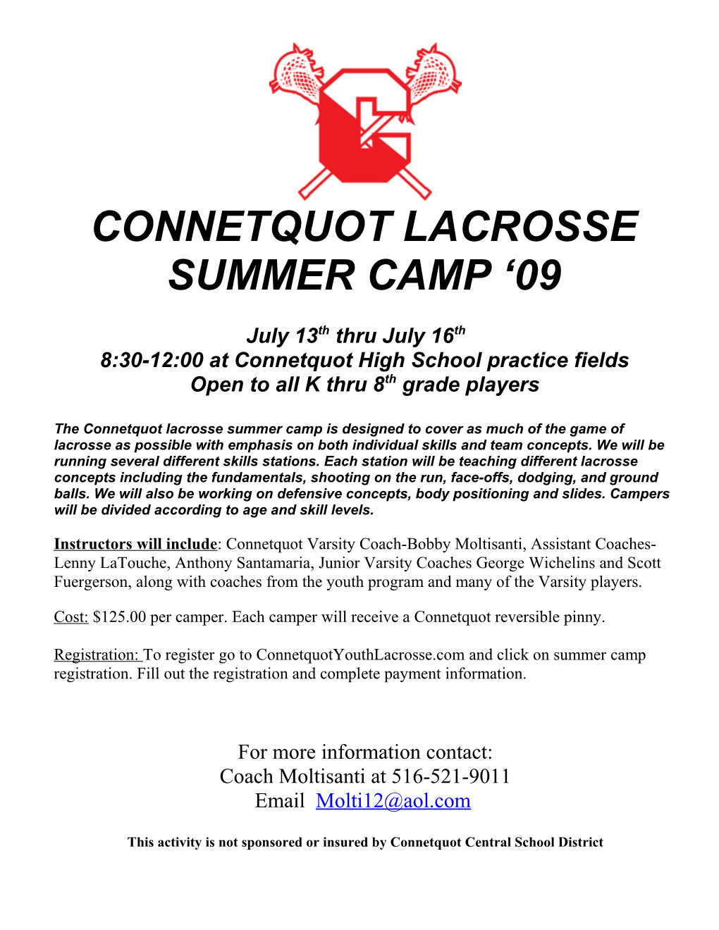 Connetquot Youth Lacrosse