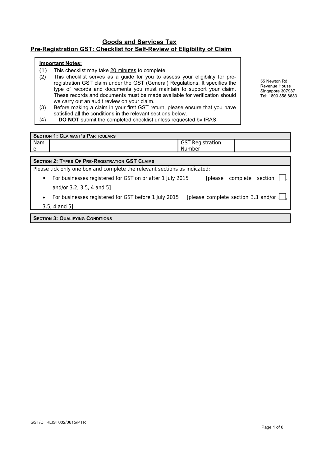 Goods and Services Tax