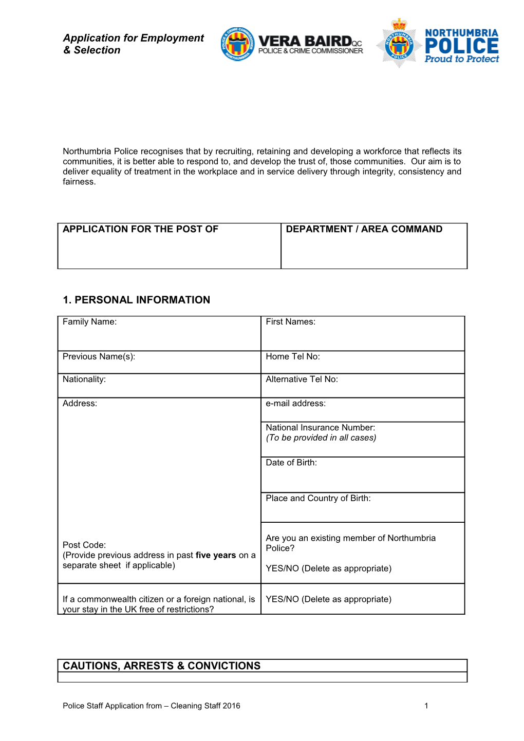 Application for Employment s121