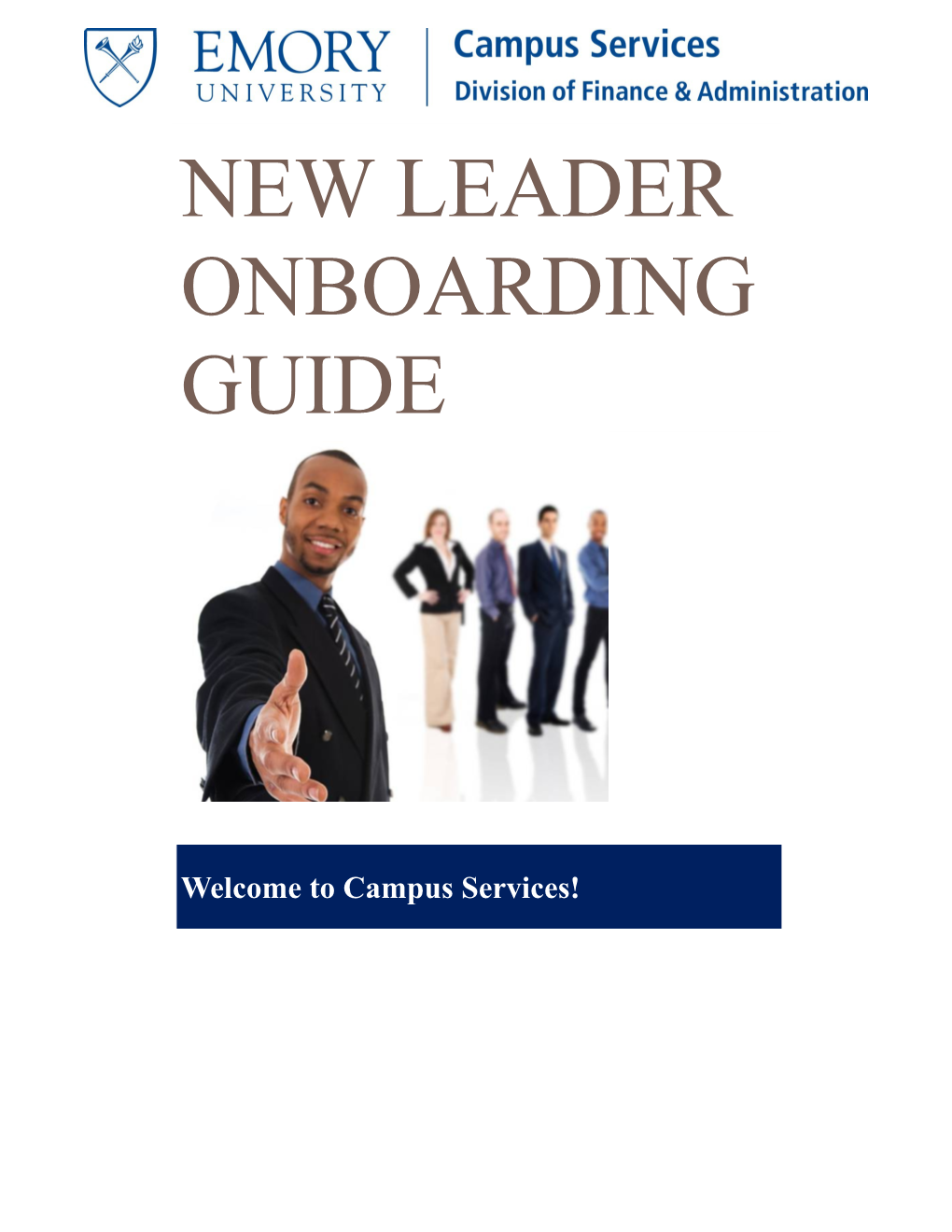 New Leader Onboarding Guide