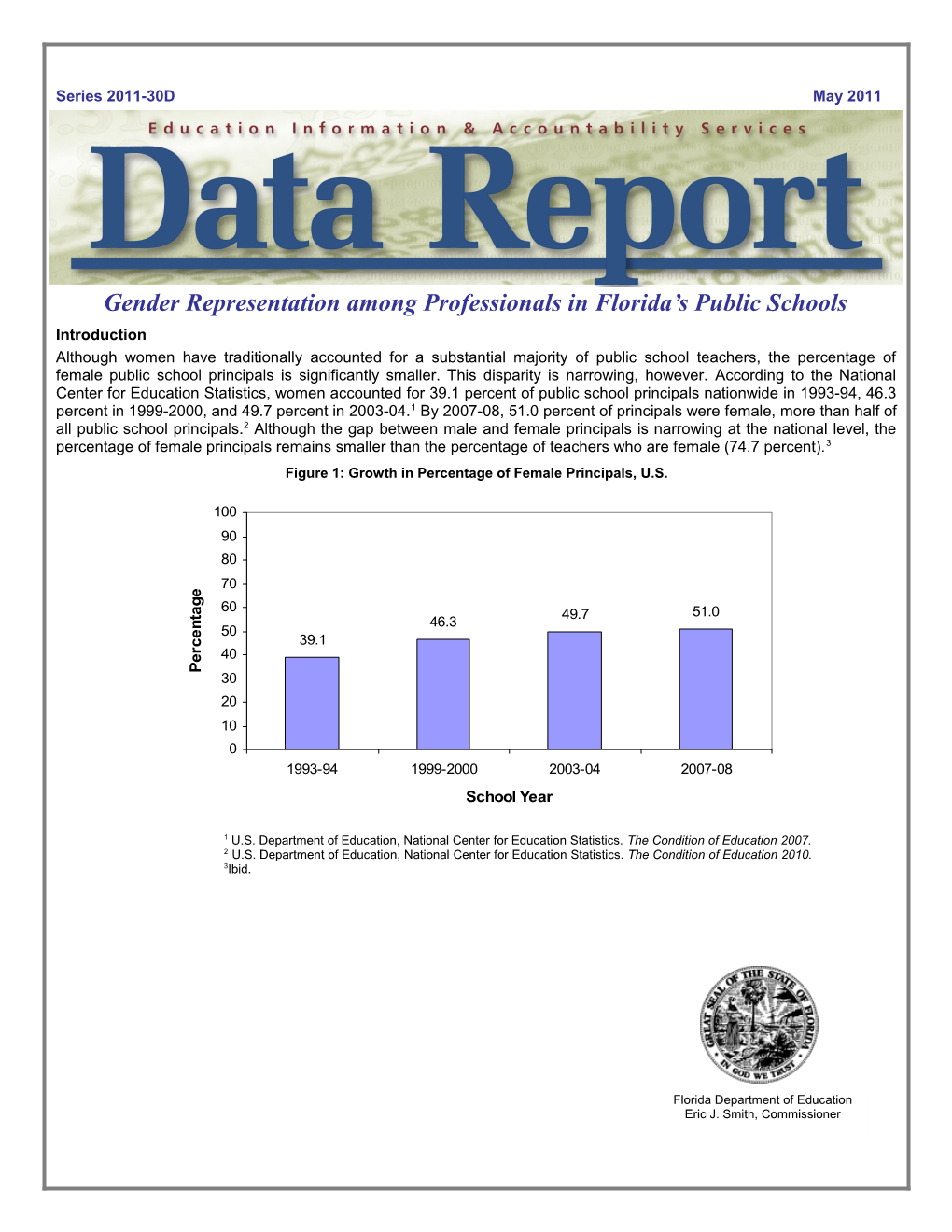 Gender Representation Among Professionals in Florida's Public Schools