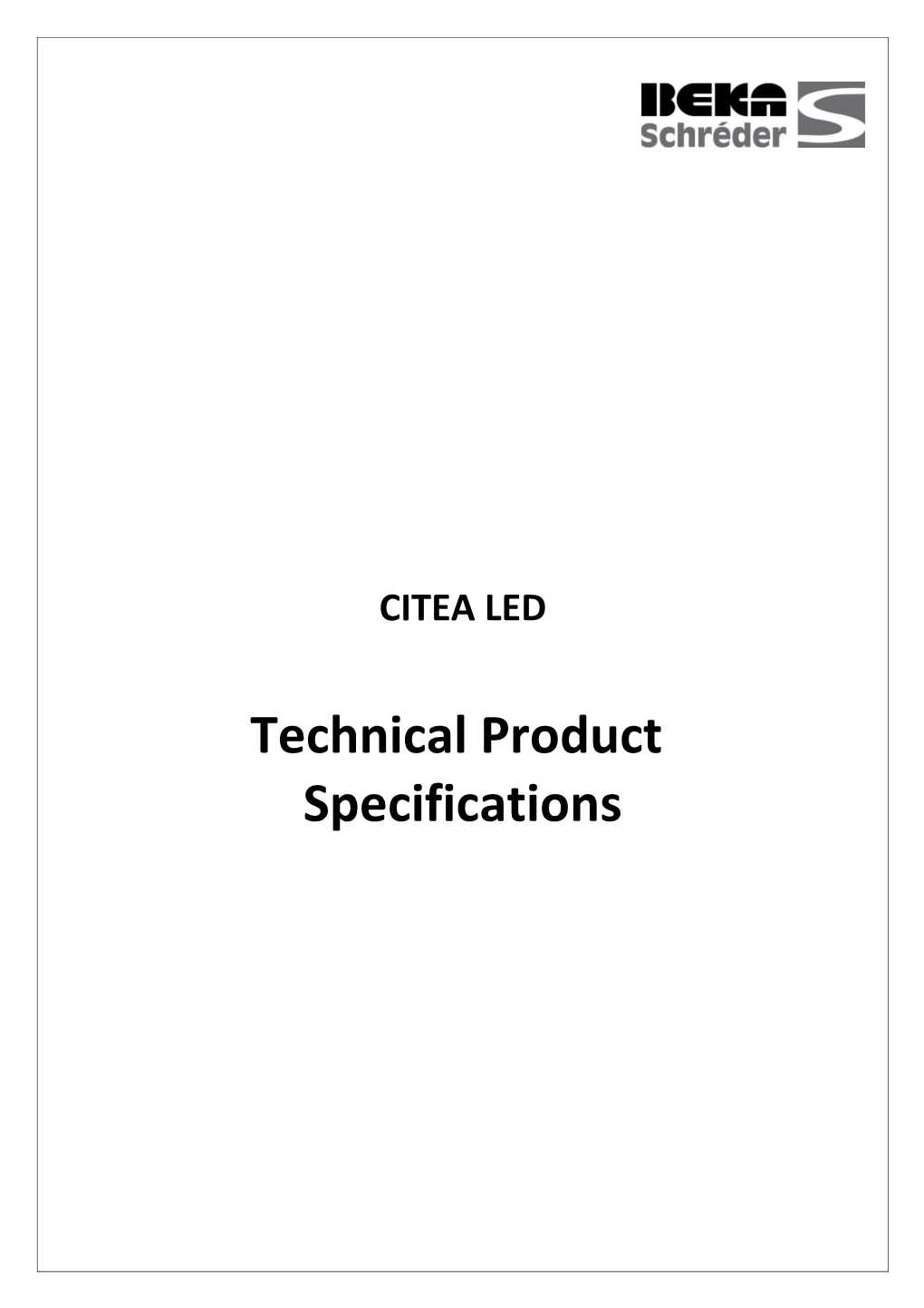 Technical Product Specifications - Template s2