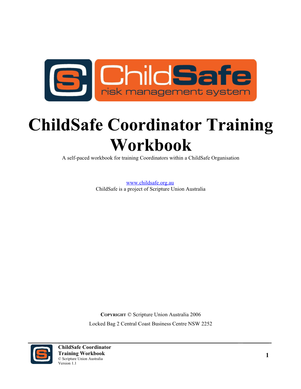 Childsafe Coordinator Training Workbook