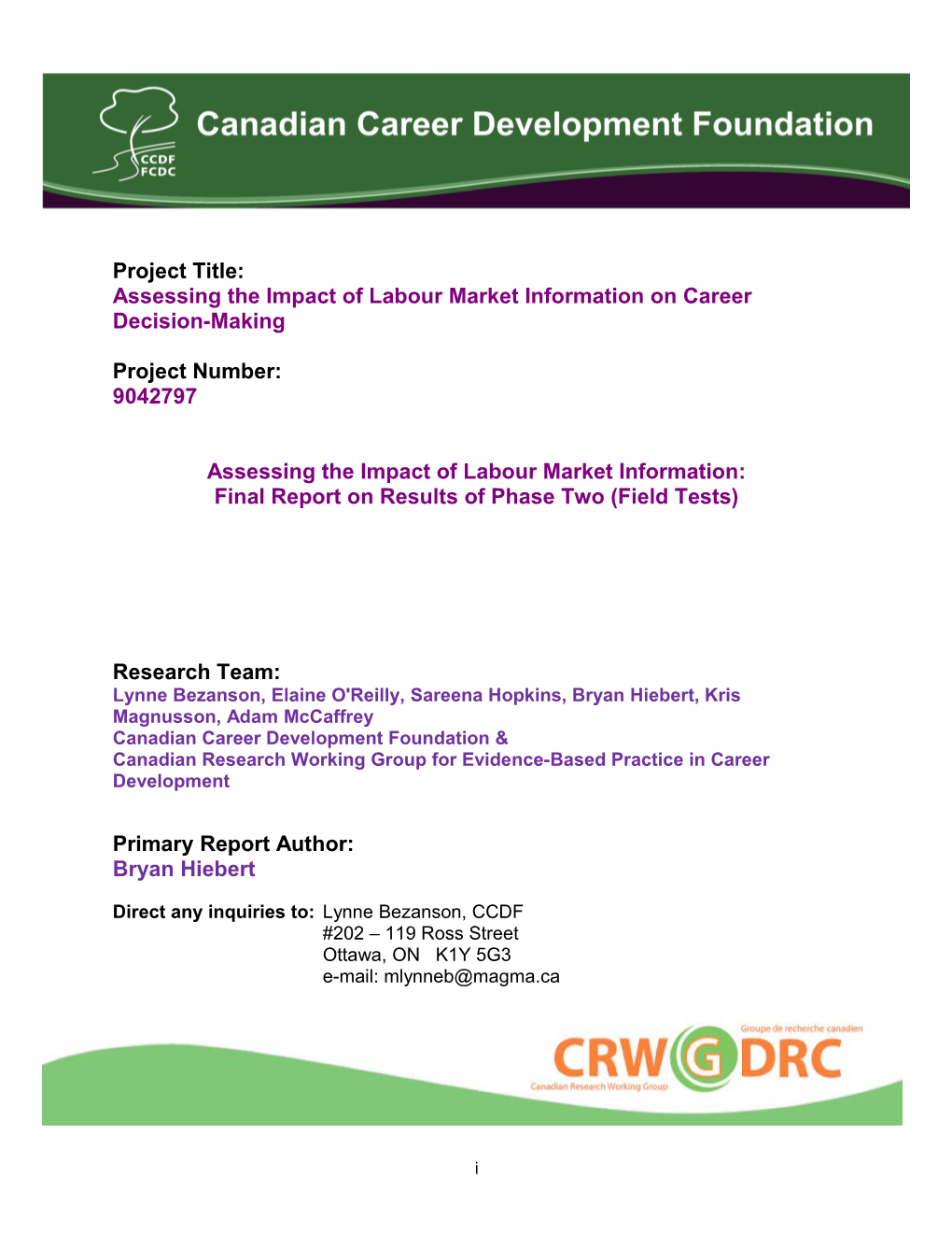 Assessing the Impact of Labour Market Information on Career Decision-Making