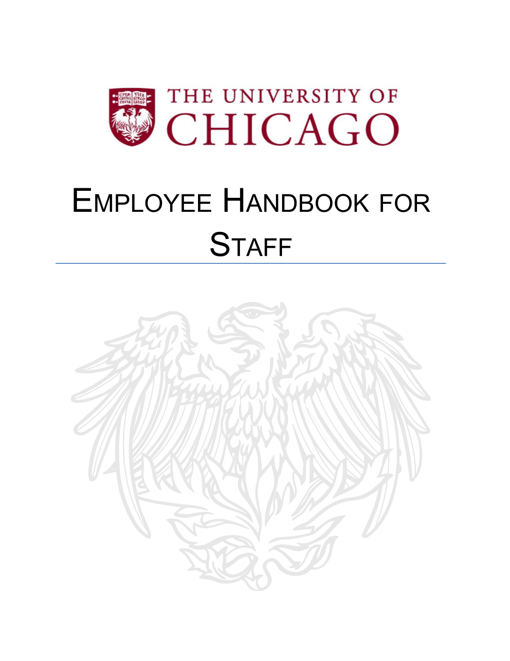 Employee Handbook for Staff s1