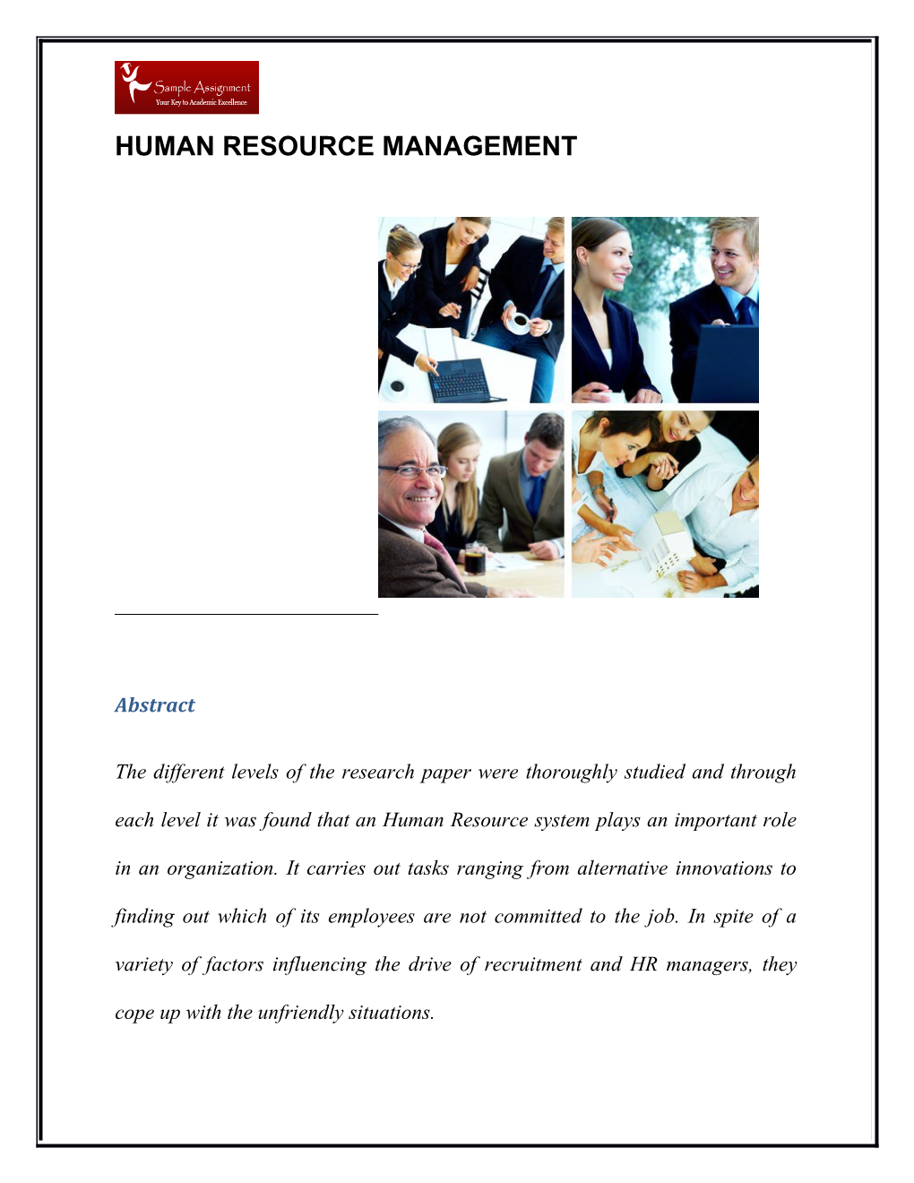 Human Resource Management s6