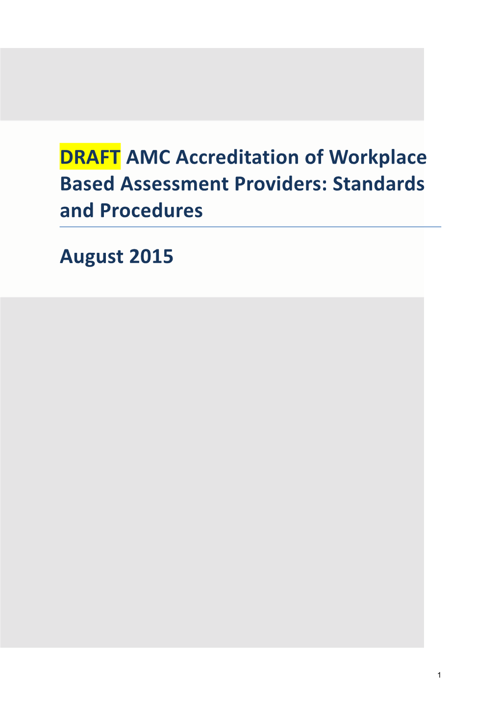 Part A: What Are Accredited Workplace Based Assessment Programs? 3