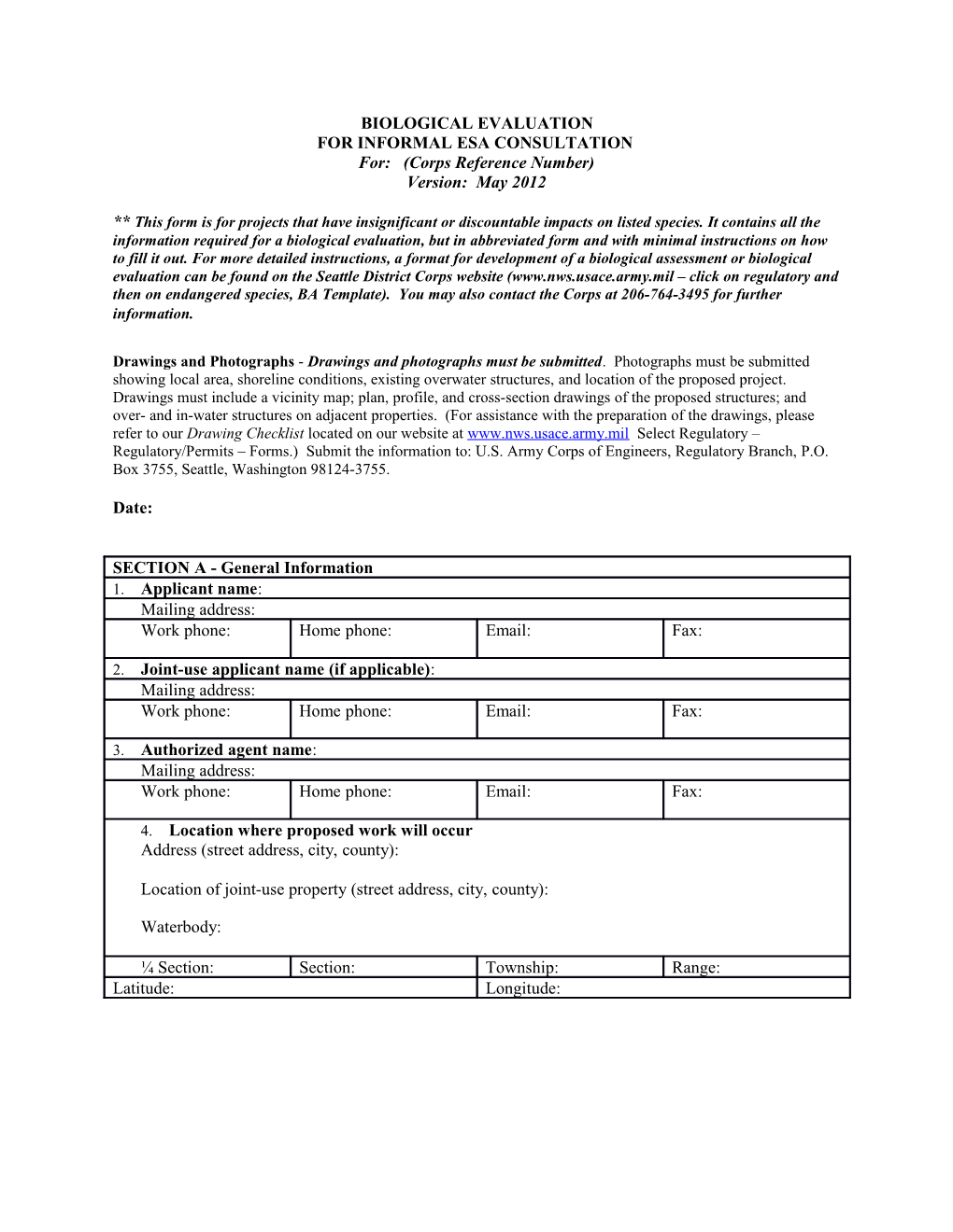 Specific Project Information Form (Spif) s1