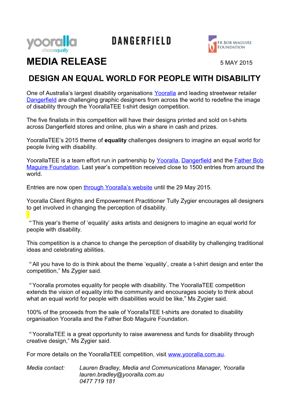 Design an Equal World for People with Disability
