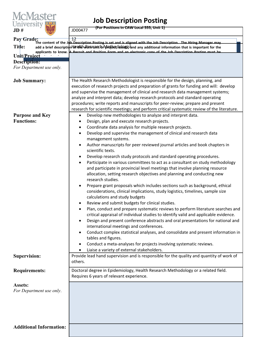 Develop New Methodologies to Analyze and Interpret Data