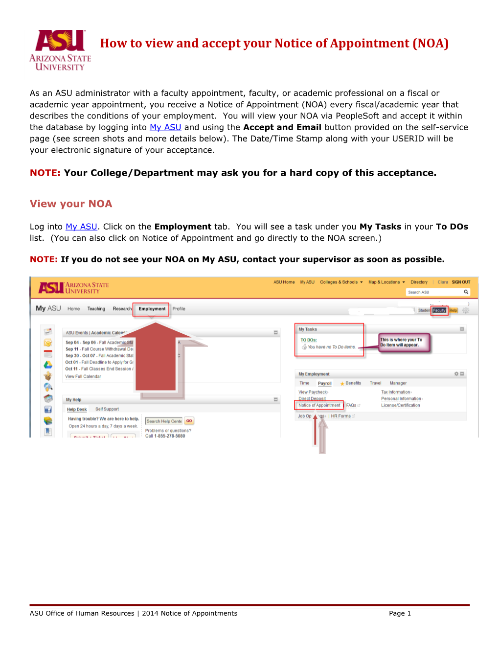 How to View and Accept Your Notice of Appointment (NOA)