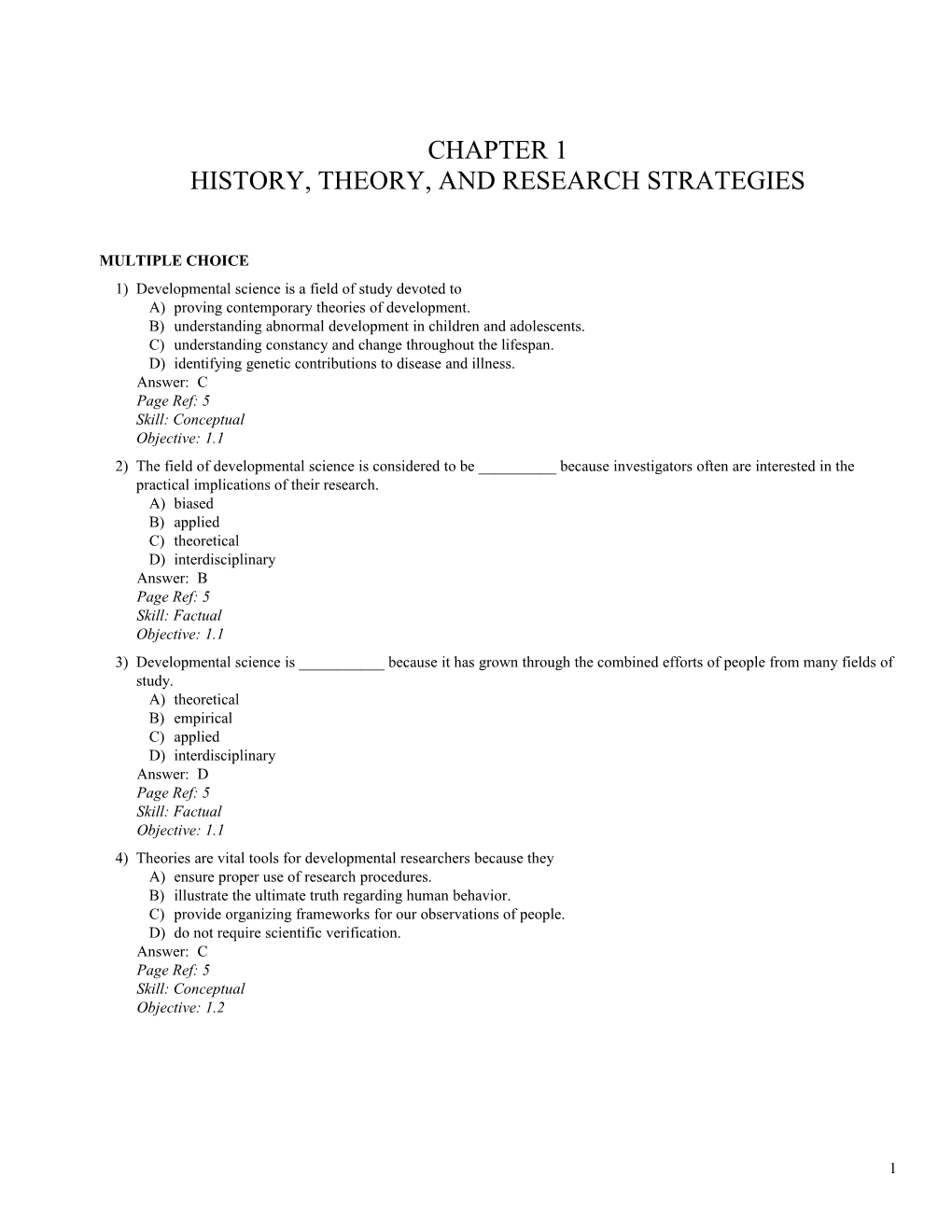 Chapter 1 History, Theory, and Research Strategies s1